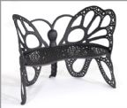 Black Butterfly Bench