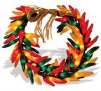 Multi-Colored Chili Pepper Wreath