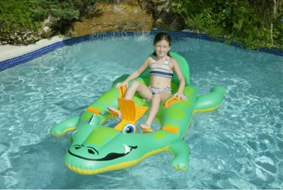 Inflatable Floating Pedal Alligator
