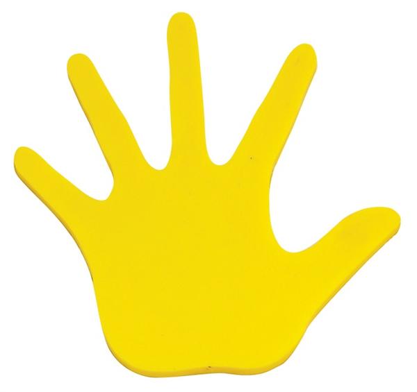 yellow handprint clipart - photo #8