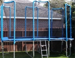 8' x 14' AIRMASTER RECTANGLE TRAMPOLINE AND TRAMPOLINE ENCLOSURE