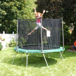 8ft x 10ft Summit Folding Oval Trampoline and Enclosure 
