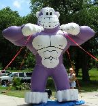 15' Purple Inflatable Gorilla