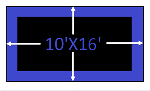 10x16 rectangle Trampoline