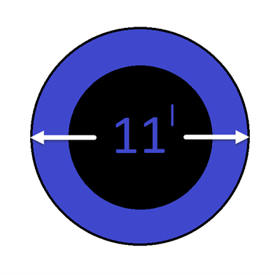 11ft Round Trampoline Frame Diagram