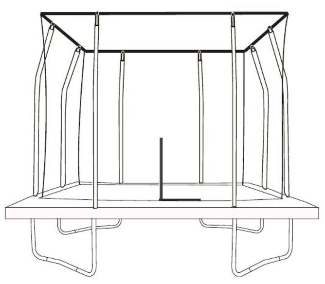 12x17 Rectangle Jumpking Trampoline JKRC1217C319