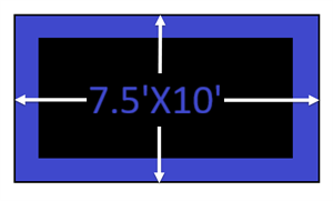 7.5'x10' Rectangle Trampoline Frame