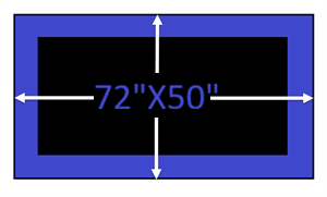72"inch x 50"inch Rectangle Frame