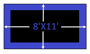 8'x11' Rectangle Trampoline Frame