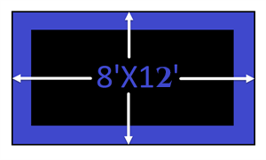 8x12 Rectangle Diagram Trampoline Frame