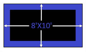8x10 Rectangle Trampoline Frame Size
