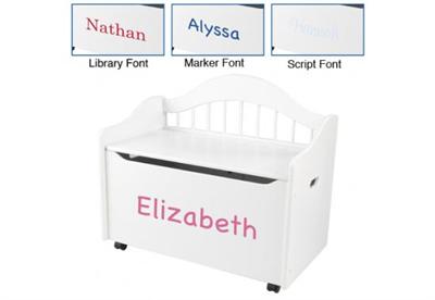 Personalized Limited Edition White Toy Box Personalized Limited Edition White Toy Box