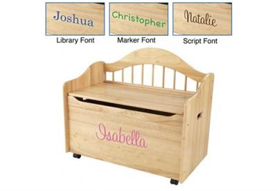 Personalized Limited Edition Toy Box - Natural Personalized Limited Edition Toy Box - Natural
