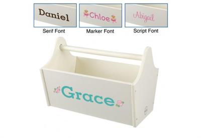 Personalized Toy Caddy - Vanilla Personalized Toy Caddy - Vanilla