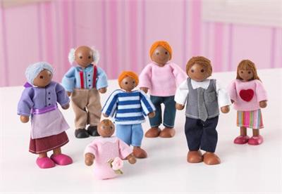 African-American Doll Family of 7