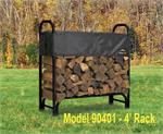 4ft Covered Firewood Rack