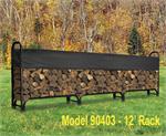 12ft Covered Firewood Rack