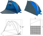 Sunshade Cabana Tent - Sand Castle