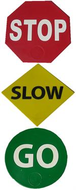 Stop, Slow, Go Poly Pads