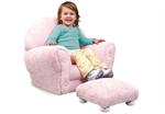 Chenille Upholstered Rocker & Otto