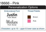 Personalized Pink Chenille Lil' Lounger with Slip Cover
