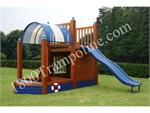 Sand Boat Swing Set