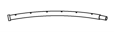 Top Rail without Sockets for the 12' Parkside Model TR-126U-FLX