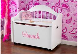 Personalized Limited Edition White Toy Box