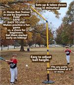 Baseball Home Run Trainer Model HRJ2000 Junior